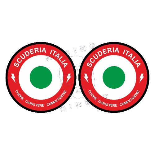 2 sticker SCUDERIA ITALIA pour FIAT ABARTH FIAT ABARTH