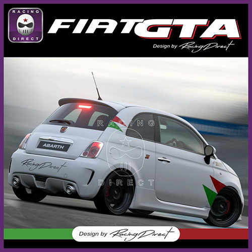 FIAT GTA Autografik Seitenstreifen FIAT ABARTH
