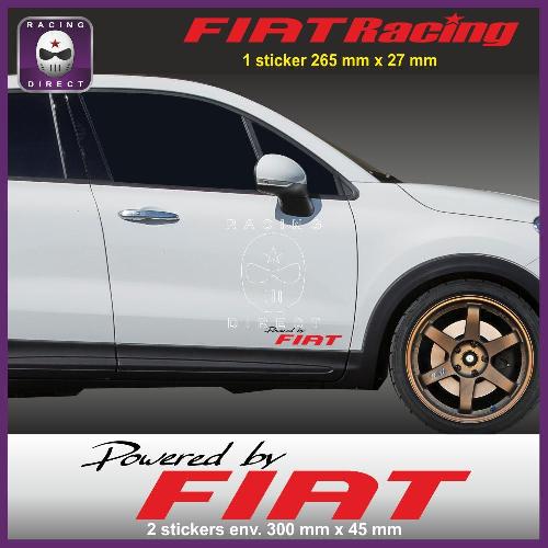 Powered by FIAT sticker decal FIAT ABARTH