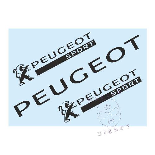 PEUGEOT SPORT pack 3 adesivi PEUGEOT