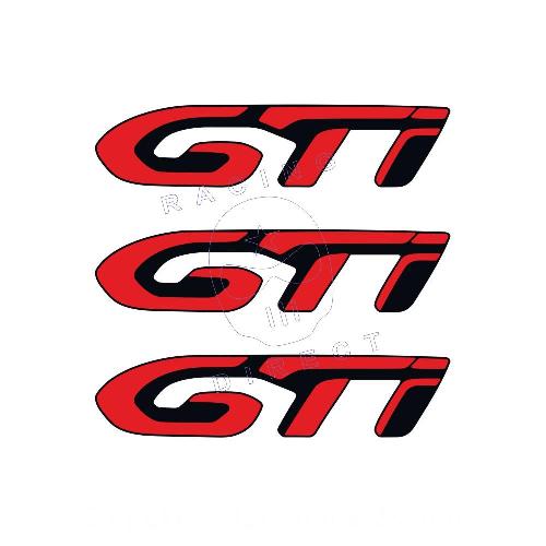 Adesivo logo GTi Peugeot 208 308 lotto di 3 adesivi PEUGEOT