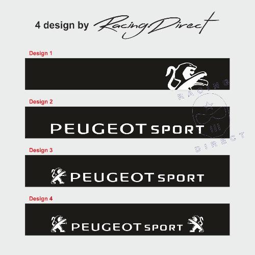 PEUGEOT SPORT Windschutzscheibe aufkleber 4 Design von 2010 bis 2018 PEUGEOT