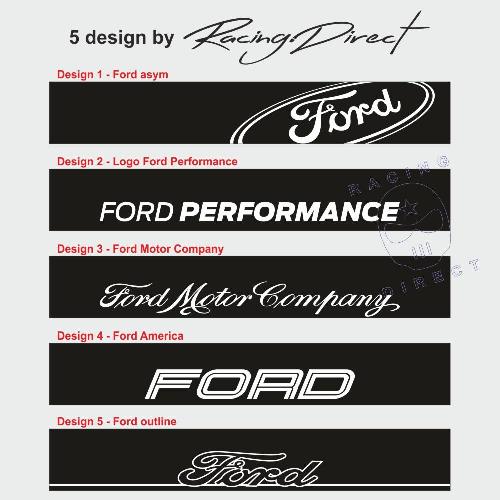 FORD et FORD PERFORMANCE Windschutzscheibe aufkleber 5 design FORD RACING