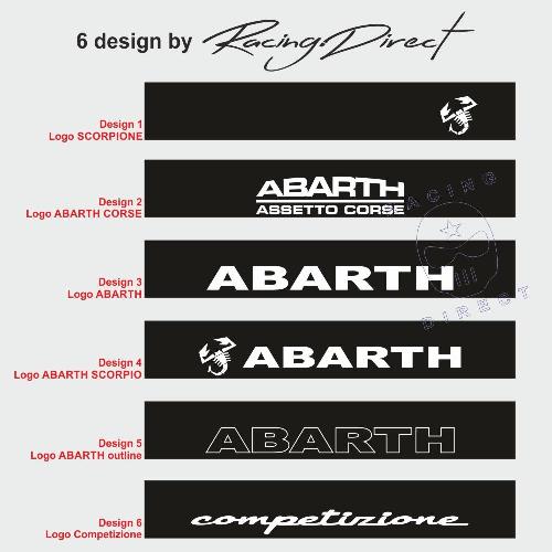 FIAT ABARTH Windschutzscheibe aufkleber 6 design FIAT ABARTH