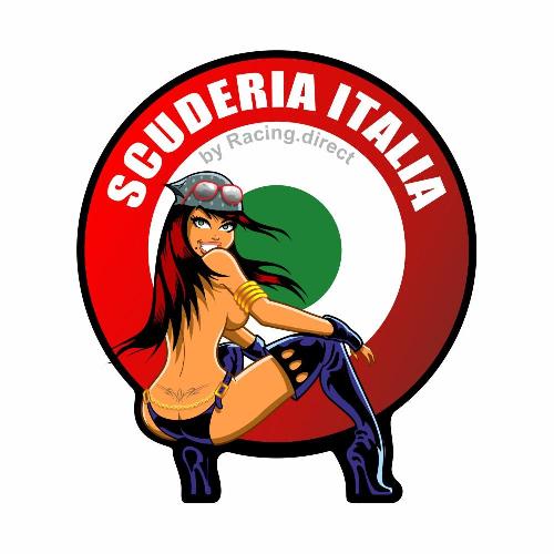 Set of 3 SCUDERIA ITALIA stickers for FIAT ABARTH FIAT ABARTH