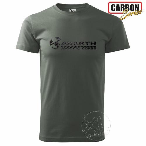 FIAT ABARTH ASSETTO CORSE carbon logo Men tshirt FIAT ABARTH
