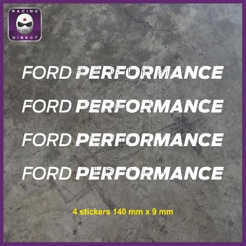 4 stickers FORD PERFORMANCE 140 mm FORD