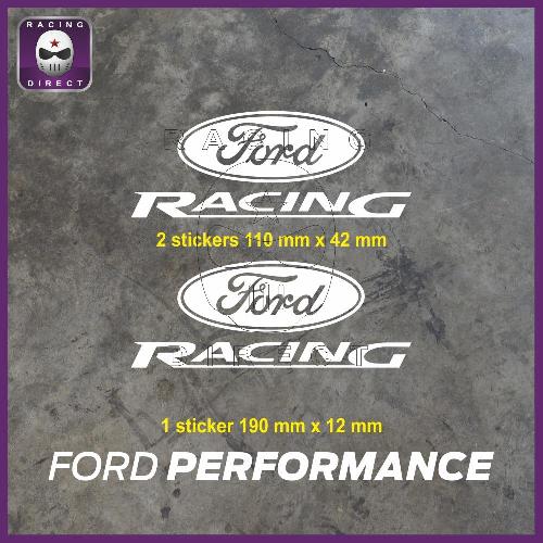 3 stickers FORD PERFORMANCE / FORD RACING FORD
