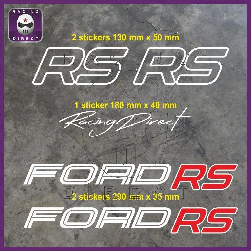 5 stickers FORD RS 29 cm FORD